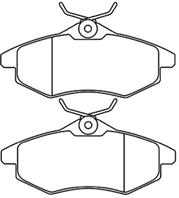 Колодки тормозные PSA C3 02- передн.