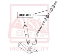 0103091 asva втулка реактивной тяги