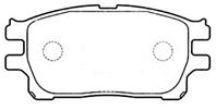 Колодки тормозные TOYOTA PREVIA 03- передн.
