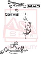 2001015 asva сайлентблок переднего верхнего рычага