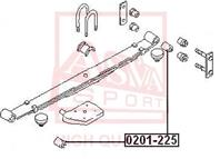 Сайлентблок задней рессоры NISSAN NISSAN URVAN VE24 1997-2001