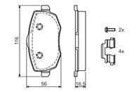 Колодки тормозные дисковые передн