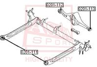 0201113 asva сайлентблок заднего рычага малый