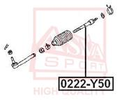 0222y50 asva тяга рулевая