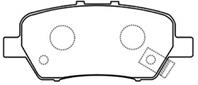 Akd8506 asva колодки тормозные дисковые задние