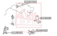 Подушка двигателя левая mt TOYOTA CAMRY SXV2#/MCV2# 1996-2001