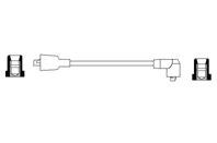 Провод зажигания ВОЛГА 3110 с дв. ROVER 16V тип 20T4 (центр.) (пр-во Bosch)