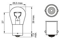 Лампа (BA15s) 24V 18W