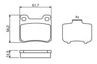 0 986 466 871 157 10FDB979 !колодки дисковые з. MB W201 2.3/2.5 16V 84-93/W124 2.0-3.0D/TD 84-93