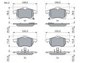 0 986 424 457_колодки дисковые п. ! Opel Astra G