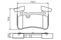 Колодки тормозные W204/C218/W212 63AMG 08- задние