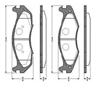 Колодки тормозные дисковые передние 0986494204 от компании BOSCH