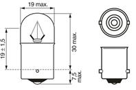 1987302706 (13814CP) R10W 24V-10W (BA15s) TRUCKLIGHT MAXLIFE