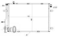 Радиатор кондиционера AUDI A 4 / S 4 (B6, B7) (00-) 2.7 Tdi (w/o dryer, BLACK)