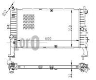 Радиатор, охлаждение двигателя
 OPEL MERIVA A (03-) 1.3 CDTi (MAN, AC +/-, DIESEL, TECHNOLOGY: BRAZED)