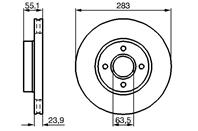 0 986 478 814_диск тормозной передний!\ Ford Sierra 2.0 86-90
