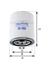 Фильтр топл. 1082 FG GW HYUNDAY HD120
