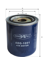 ADG 1051 Воздушные фильтры ф-р возд.