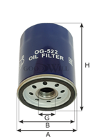 Og 522/2 фильтр масляный двигателя toyota  suzuki goodwill
