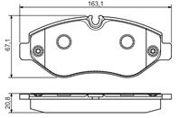 Колодки тормозные дисковые передние 0986495098 от производителя BOSCH