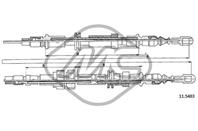 ТРОС РУЧНИКА FRD SIERRA SW C/ABS