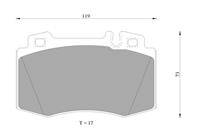 Колодки торм диск к-т передние NISSAN INFINITI  X-