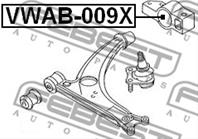 FEBEST VWAB-009X Сайлентблок рычага VAG FABIA /POLO 99- пер.подв.