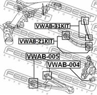 К-т сайленблоков зад.подвески AUDI Q7 06-15