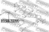 FEBEST HYSB-TERR Втулка стабилизатора HYUNDAI TERRACAN 01- зад.подв.