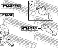 Опора двигателя hym-germ