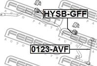 FEBEST HYSB-GFF Втулка стабилизатора KIA RIO/CEED 11-пер.