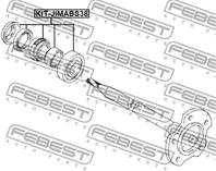 Подшипник шариковый задней полуоси ремкомплект 35x72x22