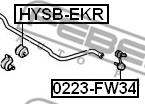 Втулка зад.стабил.HYUNDAI SONATA NF 2005-2010 D14.8