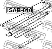 Втулка рессоры isab-010