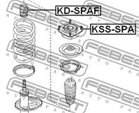 FEBEST KDSPAF ОТБОЙНИК ПЕРЕДНЕГО АМОРТИЗАТОРА
