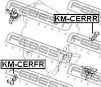 Опора двигателя KIA SPECTRA 04-/KIA CERATO 04-09 зад.