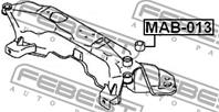 MAB-013_сайлентблок подрамника пер.! Mitsubishi E