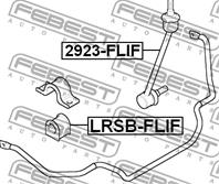 FEBEST LRSB-FLIF Втулка стабилизатора LAND ROVER FREELANDER I 96-06 пер.