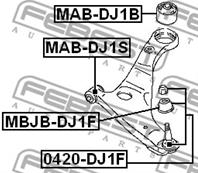 С/блок переднего рычага передний MITSUBISHI GALANT (DJ DM) (2003&gt)