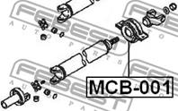 FEBEST MCB-001 Подшипник подвесной кардана MITSUBISHI L200 96-07