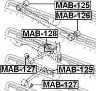 Mab-125 сайлентблок задн.поперечн.тяги mitsubishi pajero mini h51a h53a h56a h58