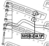 FEBEST MSB-DA1F Втулка стабилизатора MITSUBISHI CARISMA 95-03 пер.подв.