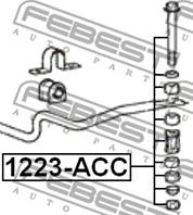 FEBEST 1223-ACC Тяга стабилизатора HYUNDAI ACCENT 94-99 пер.подв.