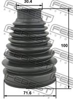 Пыльник ШРУСа карданного вала MERCEDES SPRINTER (906) 05-13 1615P-639SA