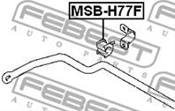 FEBEST MSB-H77F Втулка стабилизатора MITSUBISHI PAJERO 99-05 пер.подв.