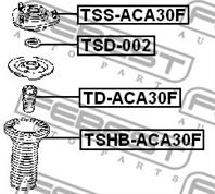 TSS-ACA30F_опора амортизатора переднего! Toyota R