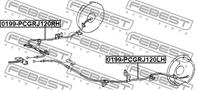 ТРОС РУЧНОГО ТОРМОЗА ЛЕВЫЙ TOYOTA LAND CRUISER PRA