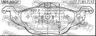 Колодки тормозные дисковые 1801-asgf