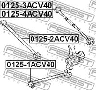 FEBEST 0125-3ACV40 Тяга TOYOTA CAMRY 06- зад.подв.прав.