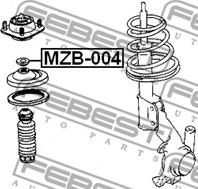 FEBEST MZB-004 Подшипник опоры амортизатора MAZDA 323 89-98 пер.